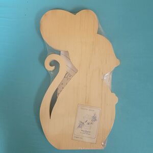 Country Mouse Wooden Plaque Unpainted 15" X 8" X 1" New